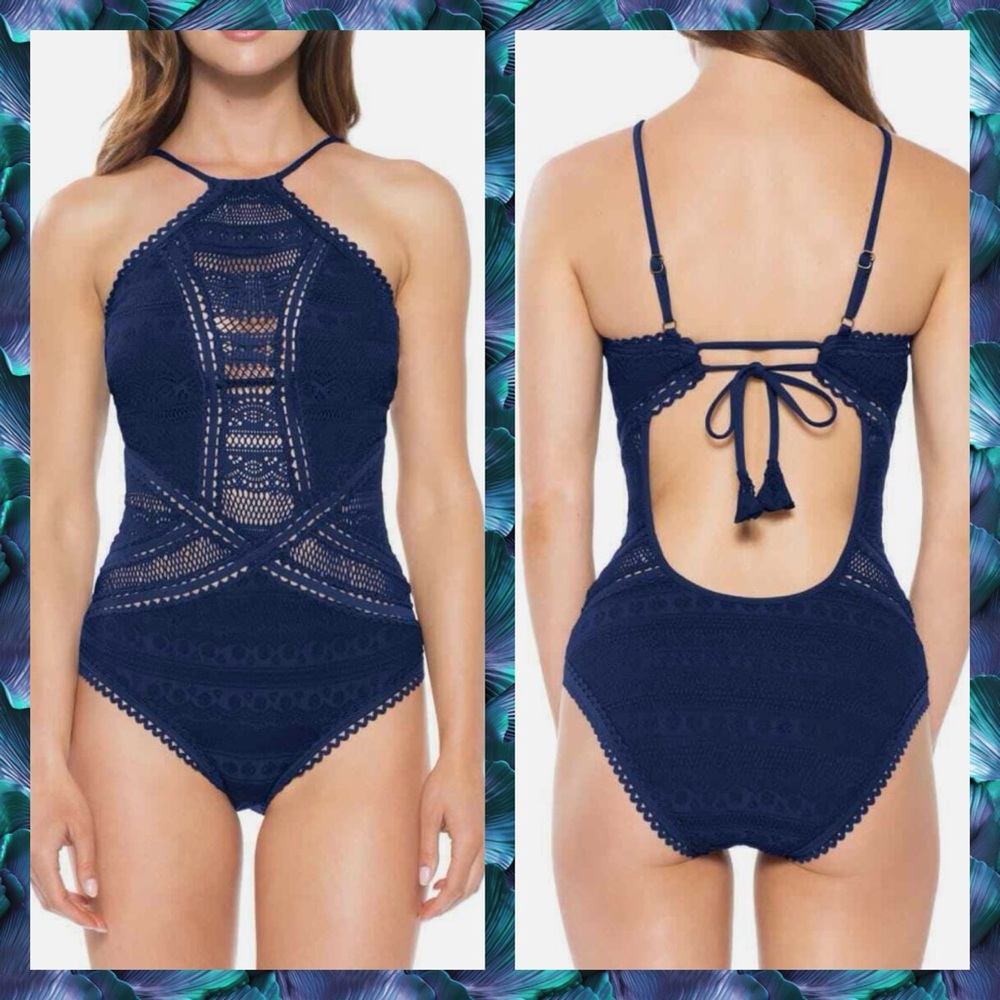 BECCA COLOR PLAY CROCHET SWIMSUIT
